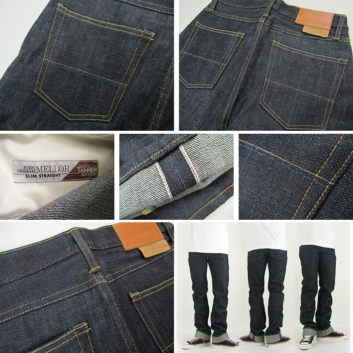 TELLASON テラソン JOHN GRAHAM MELLOR 14.75oz スリムストレート