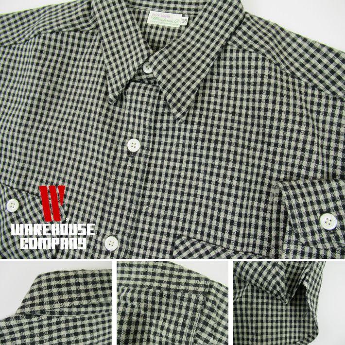 WAREHOUSE（ウエアハウス） 長袖 ワークシャツ Lot 3055 LONG SLEEVE