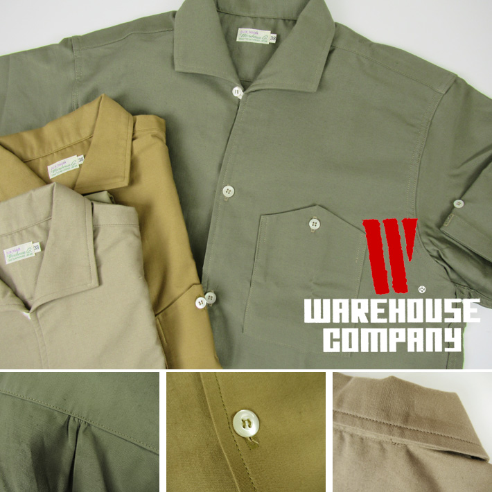 WAREHOUSE（ウエアハウス） Lot.3091 半袖オープンカラーシャツ S/S