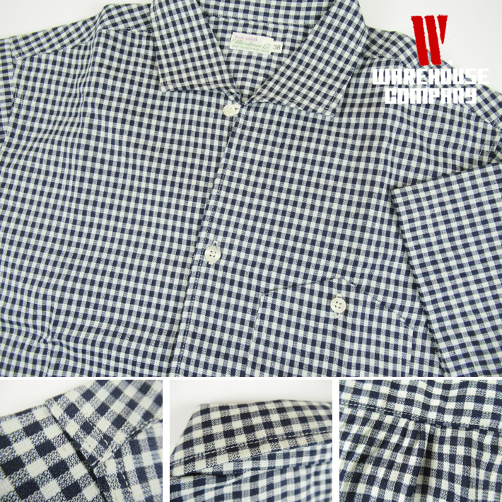 WAREHOUSE ウエアハウス Lot 3091 S/S OPEN COLLAR SHIRTS