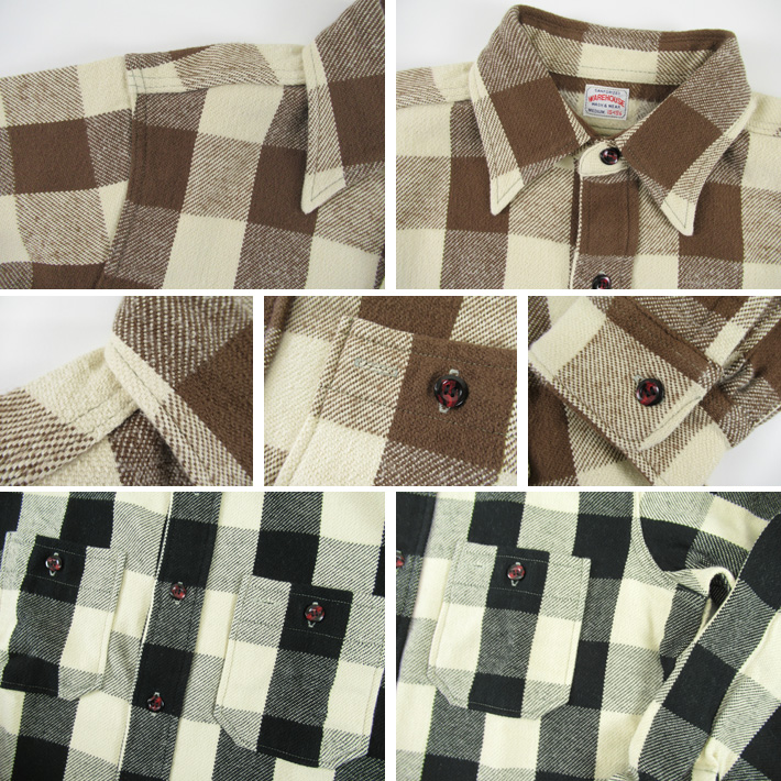 WAREHOUSE（ウエアハウス） ネルシャツ Lot 3104 FLANNEL SHIRTS(A柄