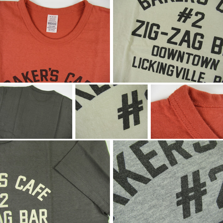 WAREHOUSE（ウエアハウス） Lot.4064 Tシャツ ZIG-ZAG BAR