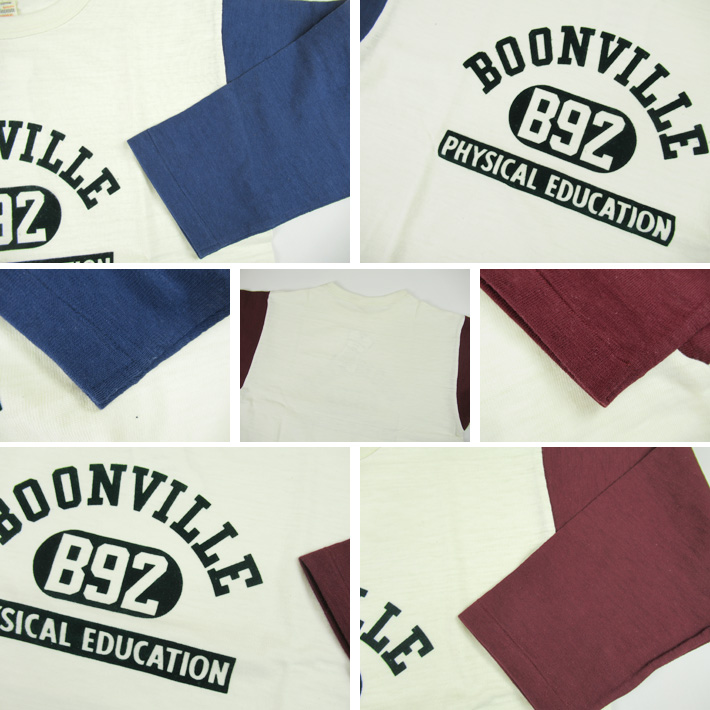 WAREHOUSE（ウエアハウス） Lot 4800 7分袖ベースボールT BOONVILLE