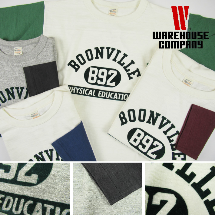 WAREHOUSE（ウエアハウス） Lot 4800 7分袖ベースボールT BOONVILLE