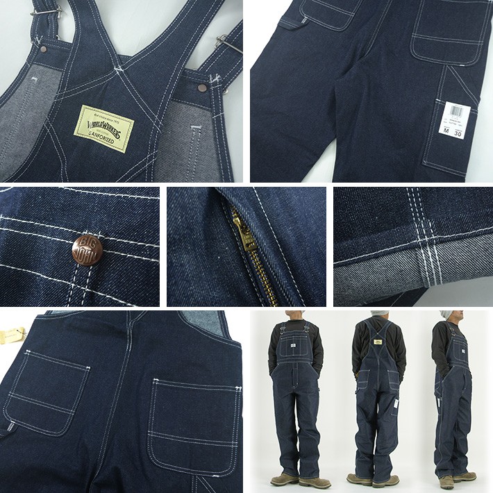 WORLD WORKERS（ワールドワーカーズ） オーバーオール ブルーデニム