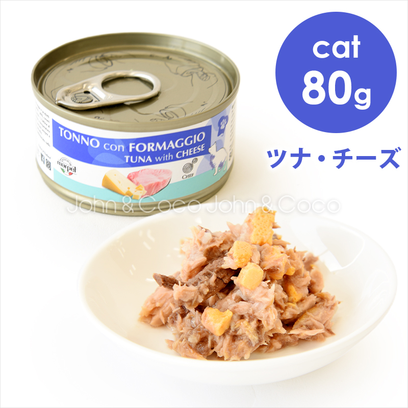 シェフ CAT ツナ・チーズ 成猫用 80g　キャットフード ウェットフード｜john-coco