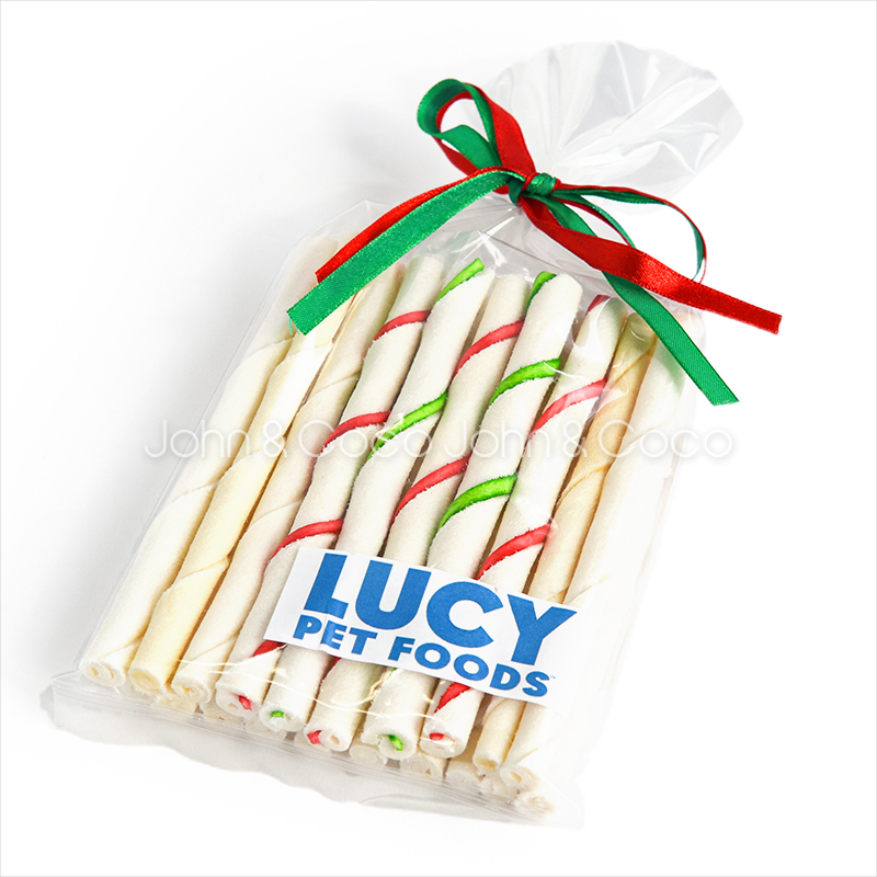 「季節の限定品」ルーシーペット チューイングロールスティック 20本入 増量 犬 おやつ ガム デンタルケア 牛皮 数量限定 クリスマスプレゼントにもオススメ | LUCY PET FOODS | 03