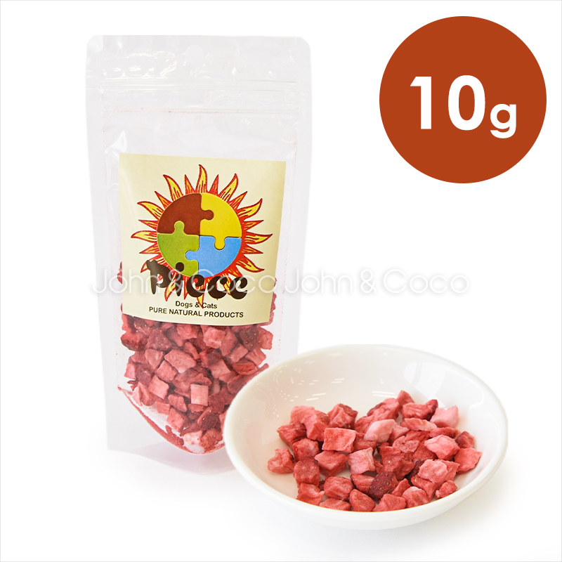 Piece イチゴフリーズドライ　10g　犬　猫　おやつ　ドッグトリーツ | 