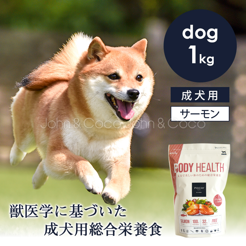 POCHI（ポチ） ボディヘルス ワイルドサーモン 1kg 犬 ドッグフード ドライフード 獣医師監修【公式販売店舗】