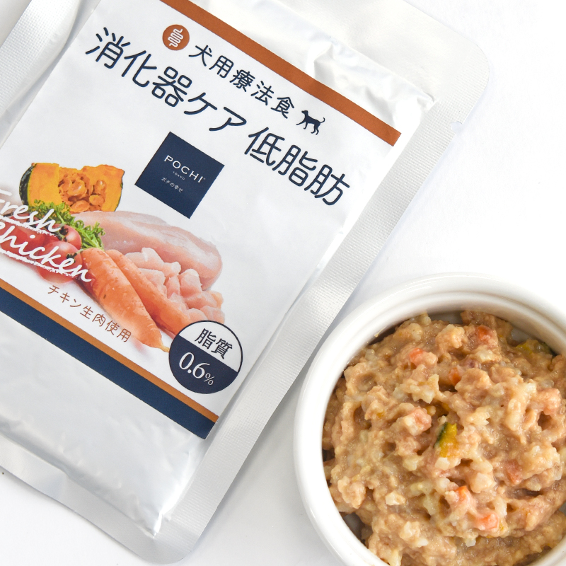 POCHI（ポチ）食事療法食 ウェット 消化器ケア 低脂質 チキン 80g 犬 ドッグフード 鶏肉 すい炎 胆泥症 高脂血症 低脂肪食 脂質制限 | POCHI | 06