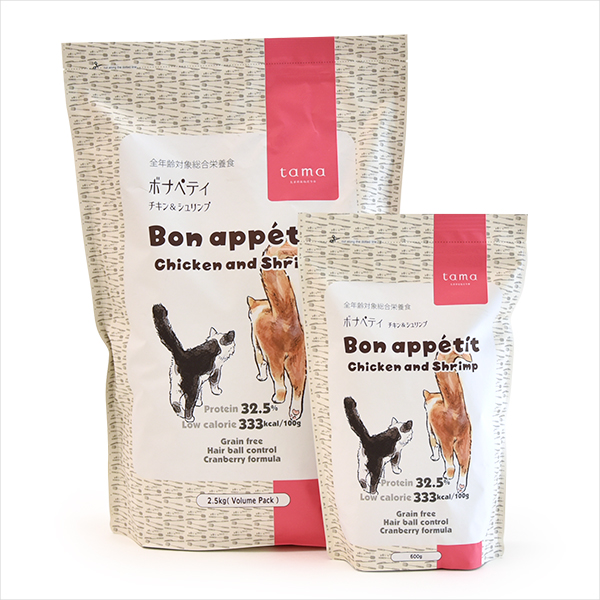 tama ボナペティ チキン&シュリンプ 2.5kg 猫 キャットフード ドライフード グルテンフリー 成猫 クランベリー おしっこトラブル ヘアボール 関連画像5