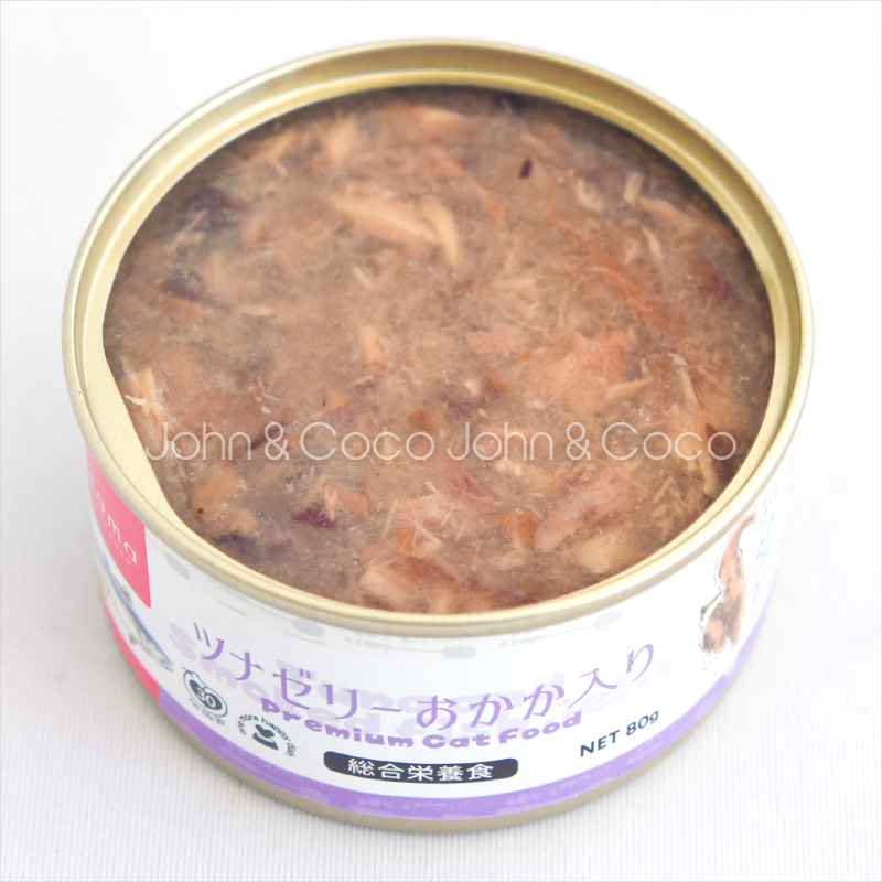 tama 総合栄養食缶 ツナゼリー おかか入り 80g 猫 ウェットフード 魚 鰹節 タウリン スーパーフード 水分補給 | tama（ペット用品） | 07