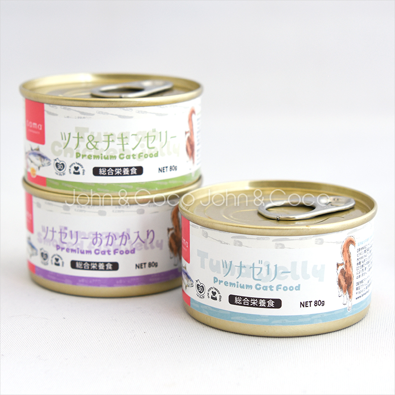 tama 総合栄養食缶 ツナゼリー おかか入り 80g 猫 ウェットフード 魚 鰹節 タウリン スーパーフード 水分補給 | tama（ペット用品） | 10