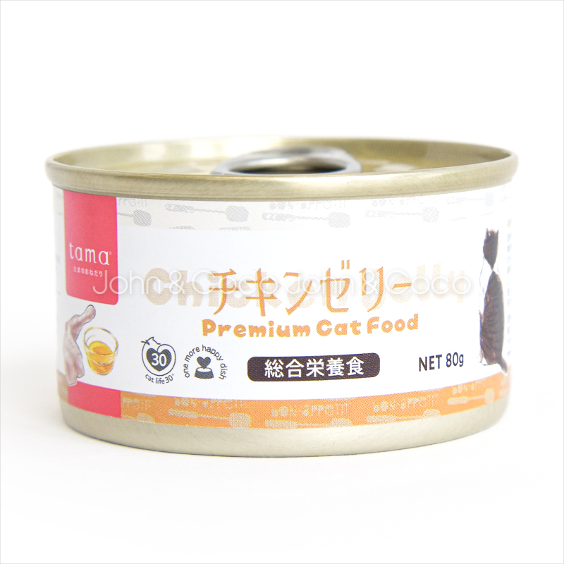 tama 総合栄養食缶 チキンゼリー 80g 猫 ウェットフード 鶏肉 タウリン
