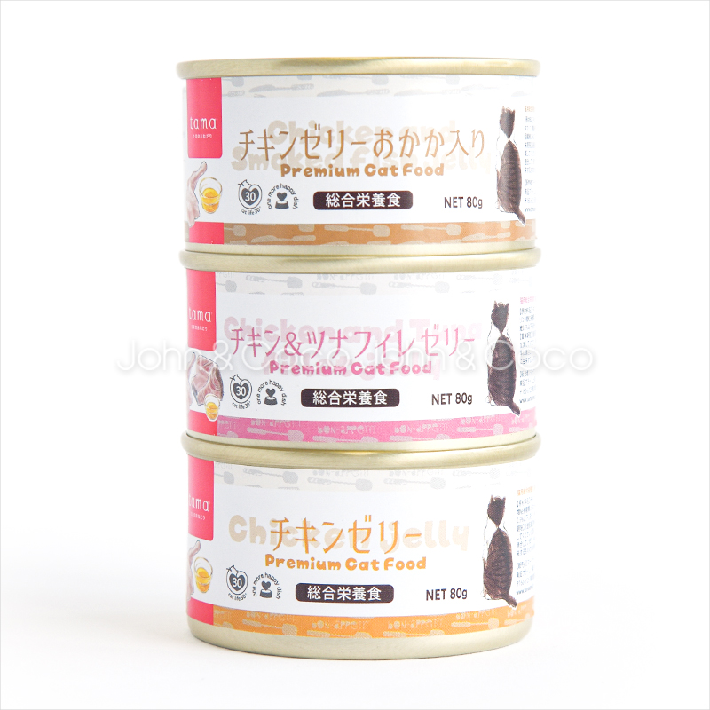 tama 総合栄養食缶 チキンゼリー 80g 猫 ウェットフード 鶏肉 タウリン