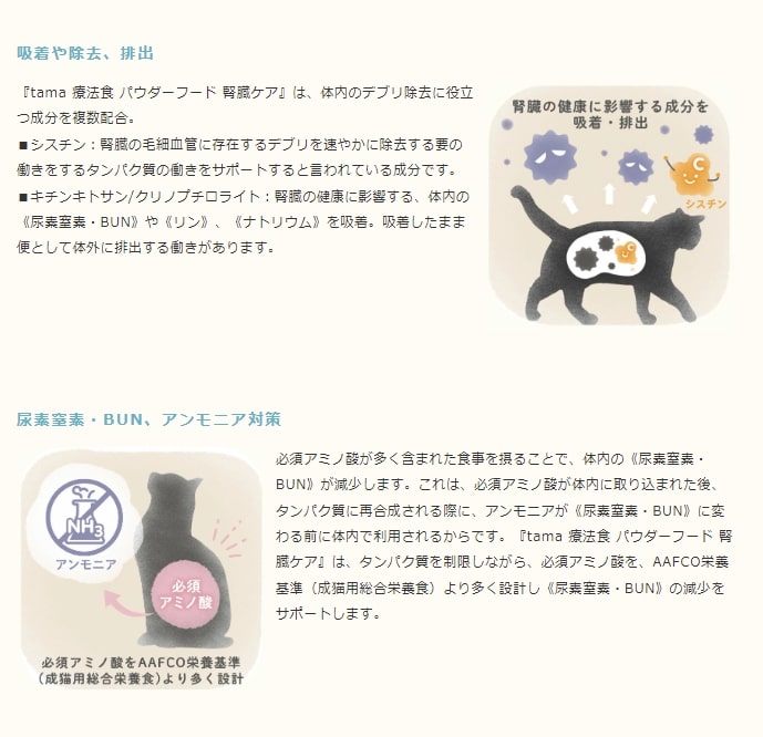 tama（ペット用品） tama 療法食 パウダーフード 腎臓ケア 450g
