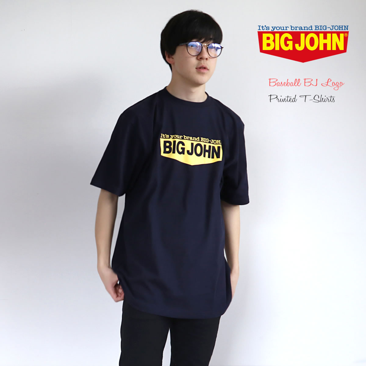 プリントTシャツ ビッグジョン ベースボール BJロゴ メンズ 半袖 ショートスリーブT へヴィーウ...