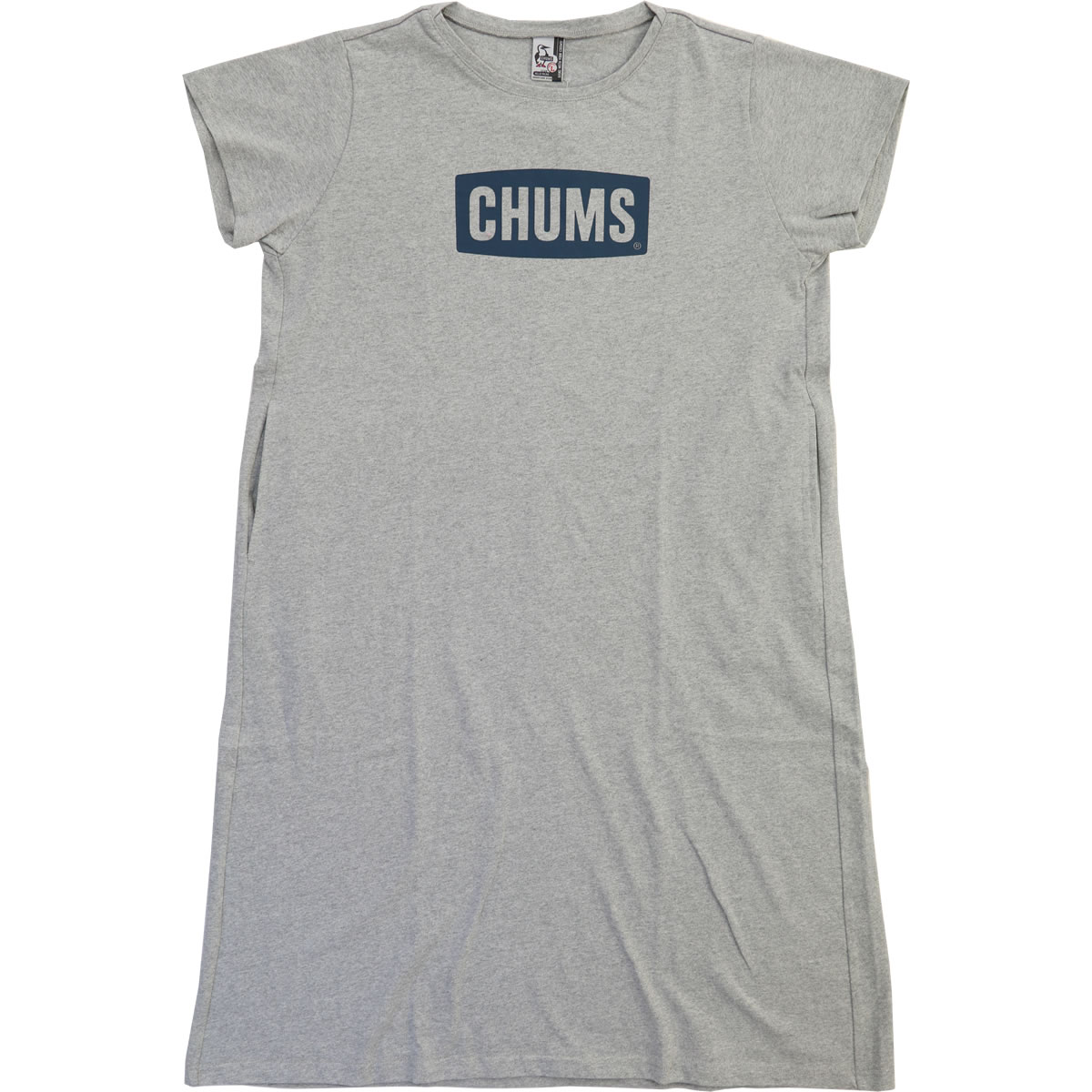 チャムス Tシャツ ワンピース CHUMS クルーネック 半袖 チャムスロゴドレス CHUMS Logo Dress レディース アメカジ 定番 フェス アウトドア｜johnbull-jeans｜03