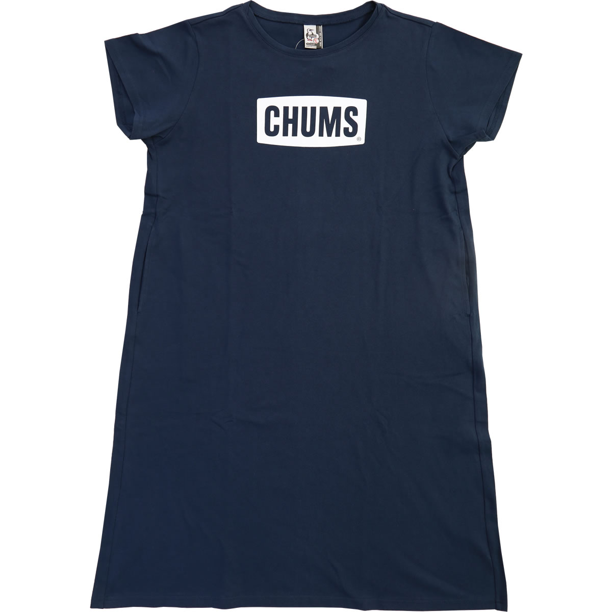 チャムス Tシャツ ワンピース CHUMS クルーネック 半袖 チャムスロゴドレス CHUMS Logo Dress レディース アメカジ 定番 フェス アウトドア｜johnbull-jeans｜04