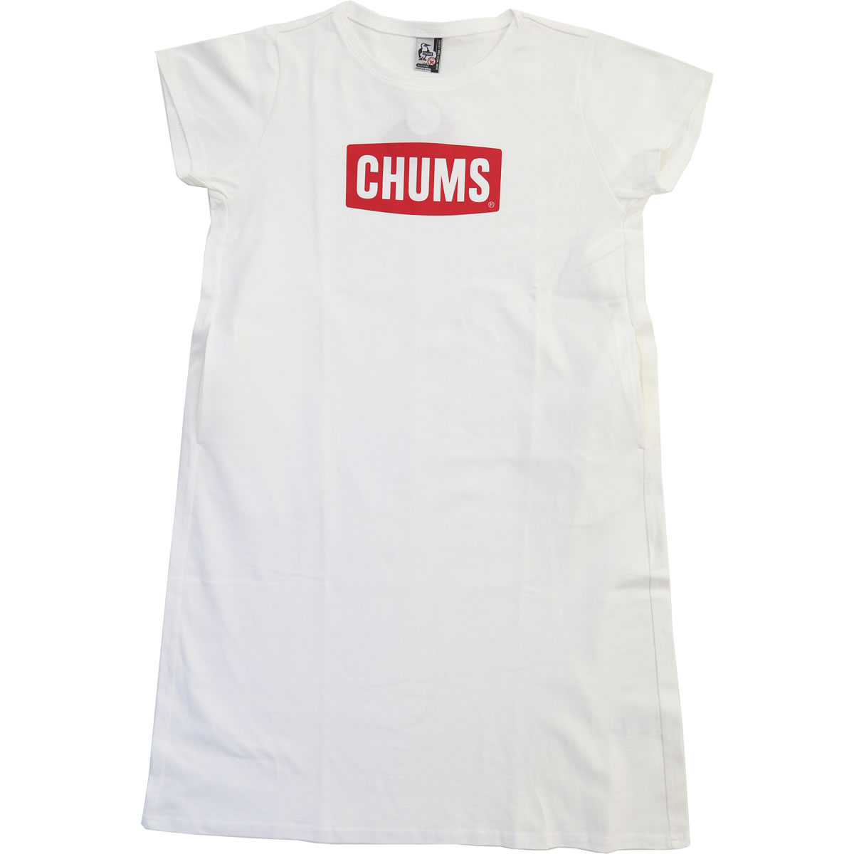 チャムス Tシャツ ワンピース CHUMS クルーネック 半袖 チャムスロゴドレス CHUMS Logo Dress レディース アメカジ 定番 フェス アウトドア｜johnbull-jeans｜02