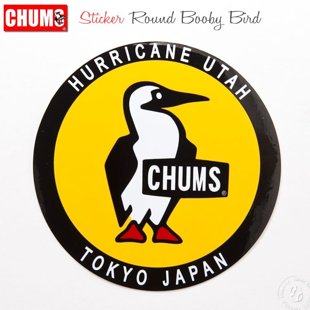 チャムス Chums ステッカー ラウンドブービーバード ch62-0156  Sticker Round Booby Bird ワッペン シール パソコン｜johnbull-jeans｜02