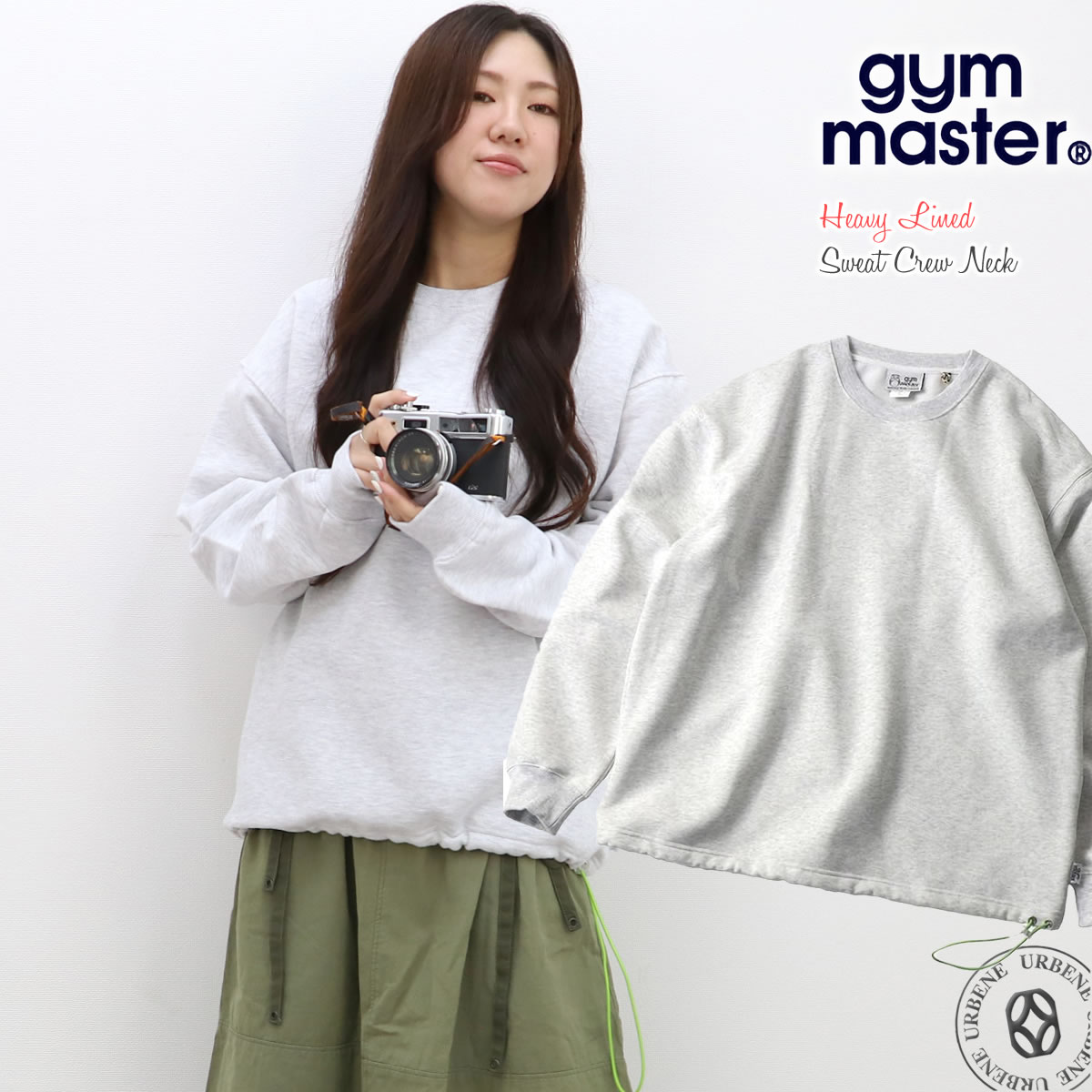 gym master（ジムマスター） トレーナー ヘビー裏起毛スウェットクルー 