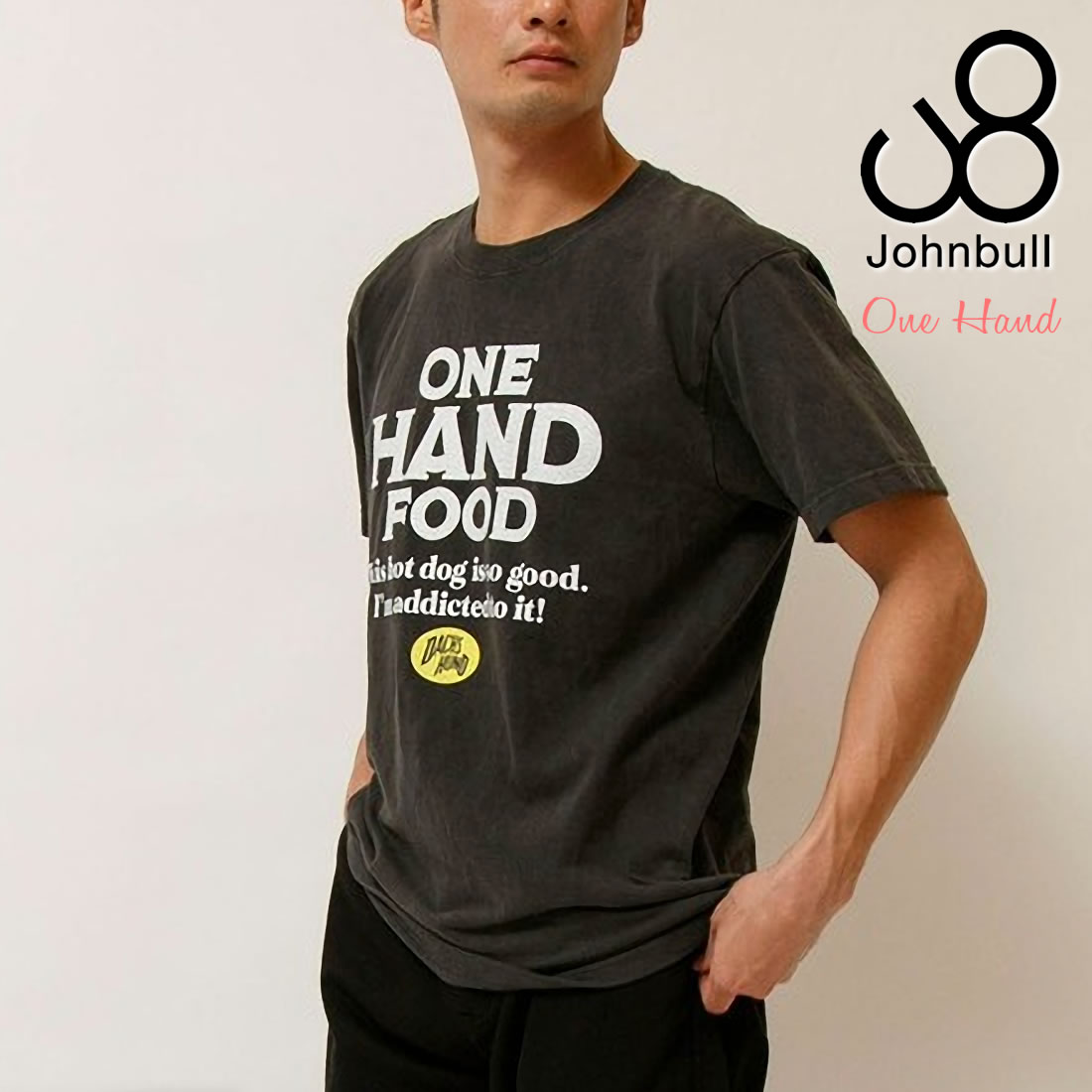 プリントTシャツ ジョンブル メンズ 半袖 ショートスリーブT ONEHAND ワンハンド クルーネック Johnbull グッドロックスピード レディース｜johnbull-jeans｜04