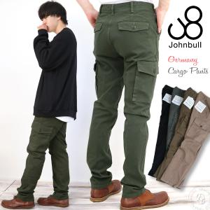 カーゴパンツ ジョンブル メンズ Johnbull スリムパンツ ストレッチ ジャーマニーカーゴ ジ...