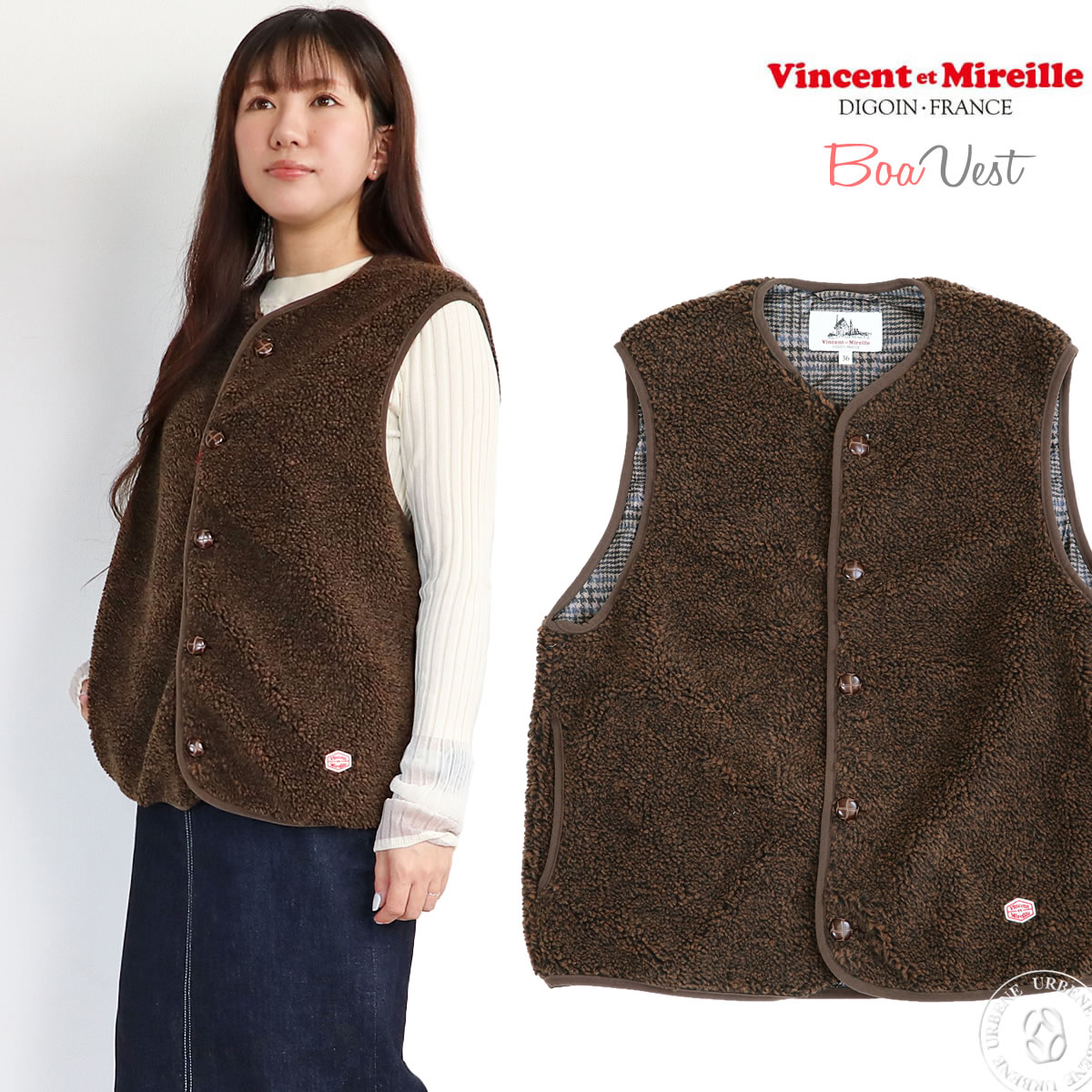 VINCENT ET MIREILLE（ヴァンソン エ ミレイユ） ノーカラー