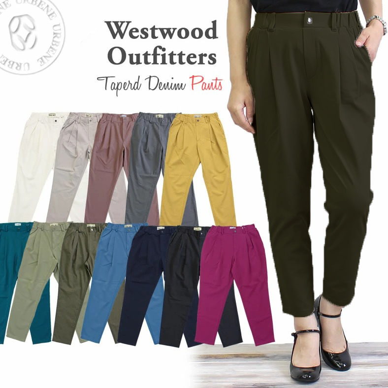 WWO405 ウエストウッドアウトフィッターズ Westwood Outfitters ストレッチ トリックジップ テーパード ストレッチ カラー タックパンツ おしゃれ｜johnbull-jeans｜02