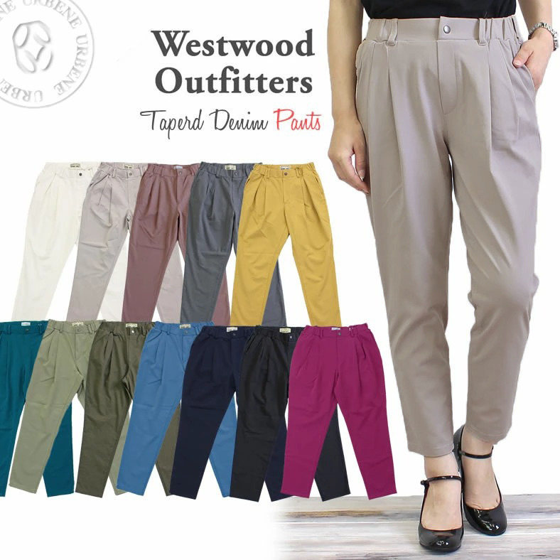 WWO405 ウエストウッドアウトフィッターズ Westwood Outfitters ストレッチ トリックジップ テーパード ストレッチ カラー タックパンツ おしゃれ｜johnbull-jeans｜03