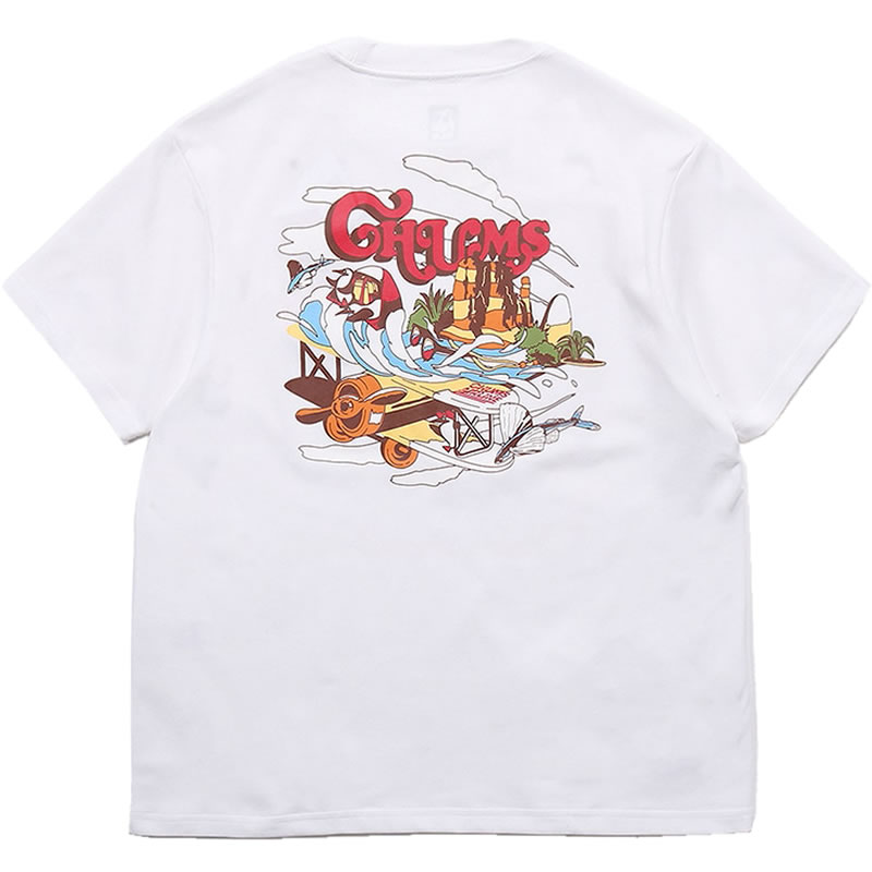 チャムス Tシャツ CHUMS グレイトエスケイプ プリント Tシャツ ch01-2370 Grea...