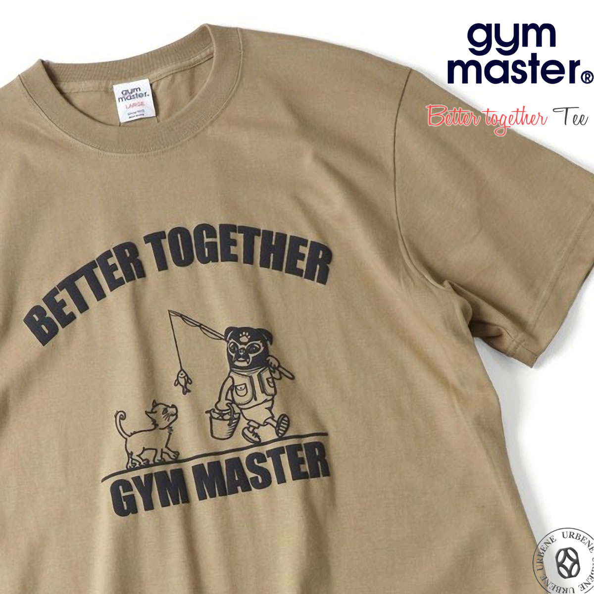 プリントTシャツ ジムマスター Gym Master ベタートゥギャザー 覆面犬 ショートスリーブカ...