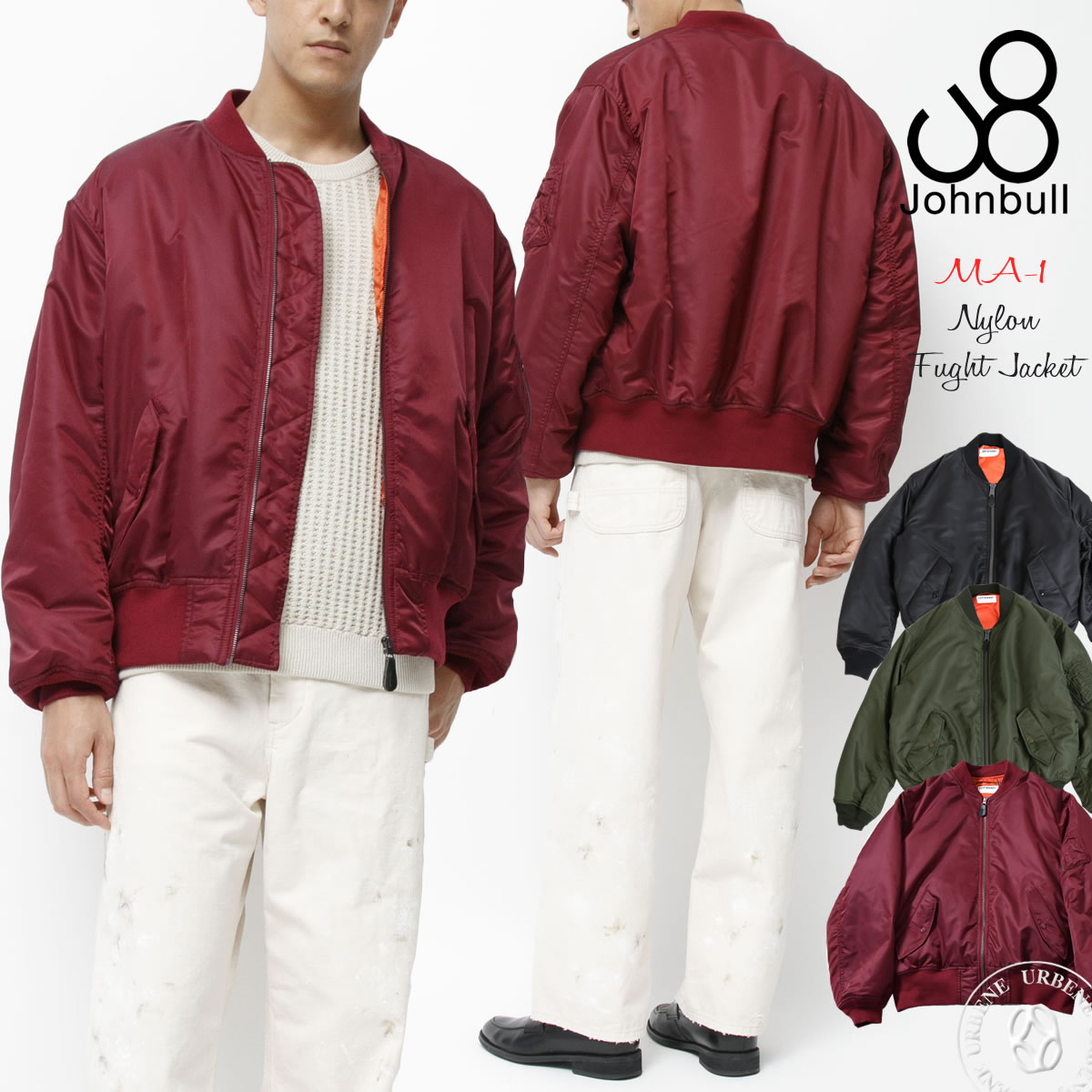 MA-1ナイロンフライトジャケット TOP KHAKI ジョンブル Johnbull ( tk233...