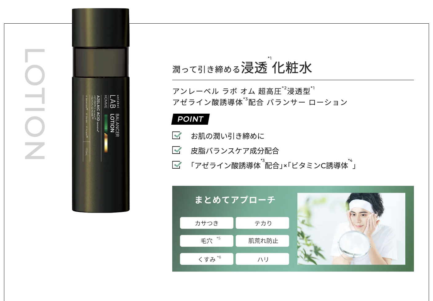 unlabel LAB アンレーベル オム AZ バランサー ローション 170mL アン 