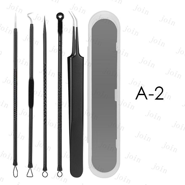 ニキビ取り (br128#) 日本国内 当日発送 5点セット 15type 角栓 ピンセット ステンレス 抗菌 毛穴ケア 黒ずみ プロ仕様 毛抜き ケース付き 角栓取り スキンケア |  | 02