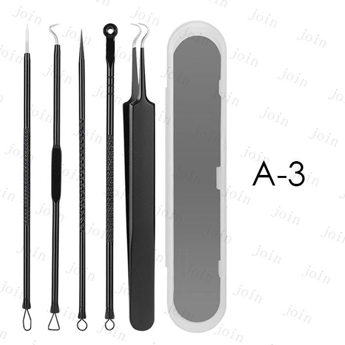 ニキビ取り (br128#) 日本国内 当日発送 5点セット 15type 角栓 ピンセット ステンレス 抗菌 毛穴ケア 黒ずみ プロ仕様 毛抜き ケース付き 角栓取り スキンケア |  | 03