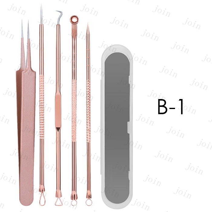 ニキビ取り (br128#) 日本国内 当日発送 5点セット 15type 角栓 ピンセット ステンレス 抗菌 毛穴ケア 黒ずみ プロ仕様 毛抜き ケース付き 角栓取り スキンケア |  | 04