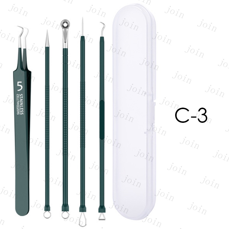 ニキビ取り (br128#) 日本国内 当日発送 5点セット 15type 角栓 ピンセット ステンレス 抗菌 毛穴ケア 黒ずみ プロ仕様 毛抜き ケース付き 角栓取り スキンケア |  | 09