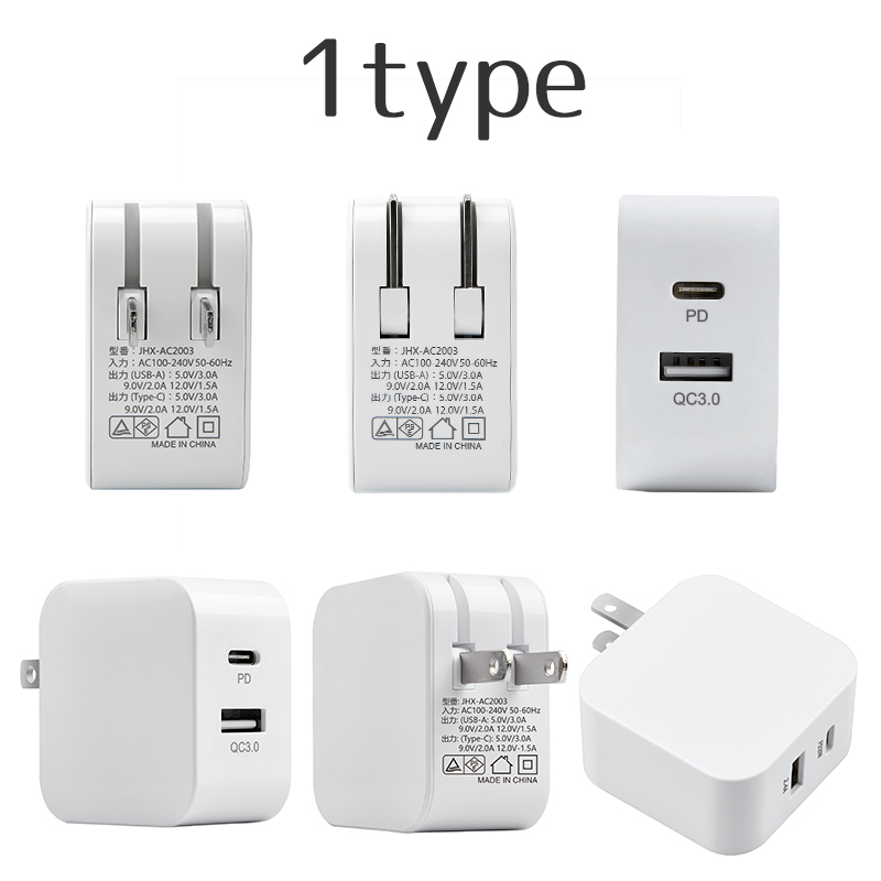 ACアダプター 2type USB 充電器 PDアダプター 2ポート PD QC3.0 急速充電  PSE認証取得 iphone12急速充電器 スマホ充電器 iPhone Android コンセント#dk53 |  | 01