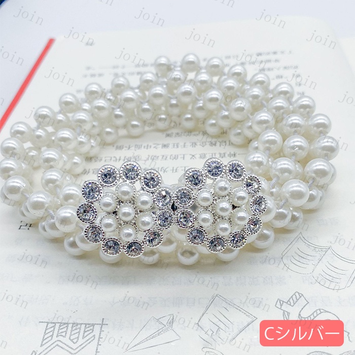 ベルト レディース ゴム 日本国内当日発送 おしゃれ パールベルト 結婚式 ゴムベルト 韓国 シンプル 細ベルト ウエストベルト 調節可能 ファッション #z99 |  | 06