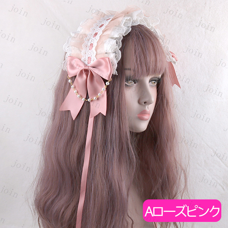 キャンディローズカチューシャ ロリータ カチューシャ (h122#) 当日発送 3type 20color ヘッドドレス