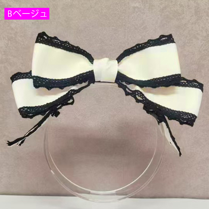 ヘッドドレス ロリータ 日本国内当日発送 14color メイド リボン コスプレ 髪飾り ゴスロリ ヘアアクセサリー 可愛い 髪留め お姫様 レース #h60 |  | 19