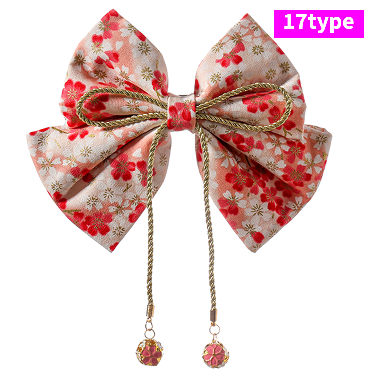 髪飾り リボン 着物 (h97#) 当日発送 20type ヘアアクセサリー 和装 成人式 つまみ細工 振袖 卒業式 袴 ピンク 髪留め ヘッドドレス 古典 ちりめん ヘアアレンジ |  | 17