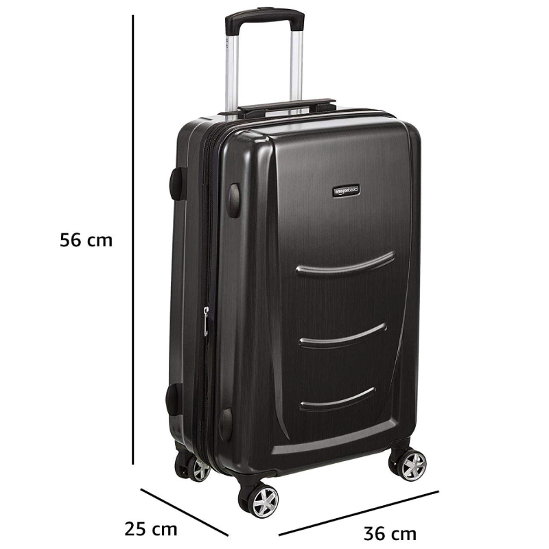 【在庫処分】AmazonBasics スーツケース 機内持ち込み 37L キャリーケース ABS PC ポリカ ハードシェル キャリーオン 20インチ スレートグレー 軽い 旅行 出張｜jojo-donya｜08