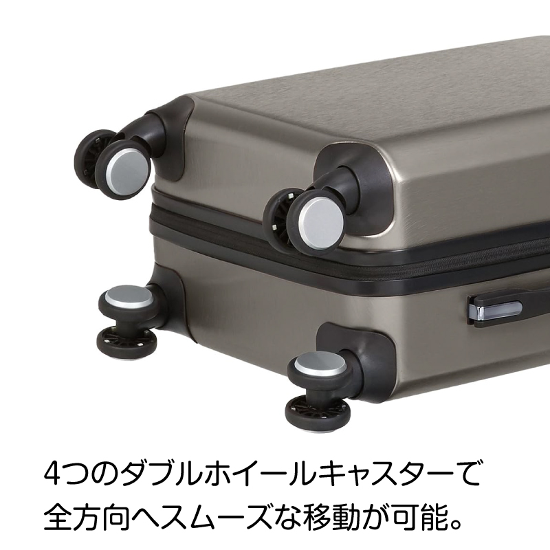 【在庫処分】AmazonBasics スーツケース 機内持ち込みサイズ ダークグレー グラファイト TSAロック キャリーケース メタリック ハードシェル 55センチ｜jojo-donya｜04