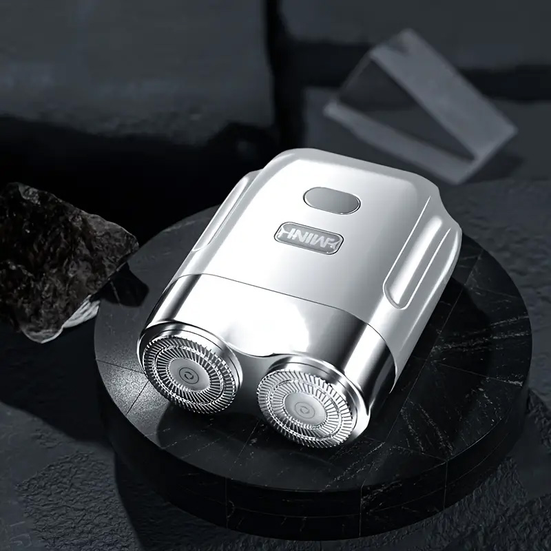 ポータブル ミニ シェーバー T9 コードレス 小型 USB 回転式カミソリ メンズ 持ち運び もみ...