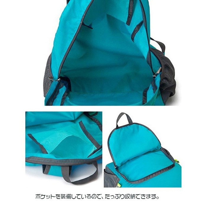 折りたたみ リュック エコバッグ バックパック 軽量 撥水 登山 ナイロン ハイキング 旅行 レインカバー コンパクト サブバッグ リュックサック アウトドア
