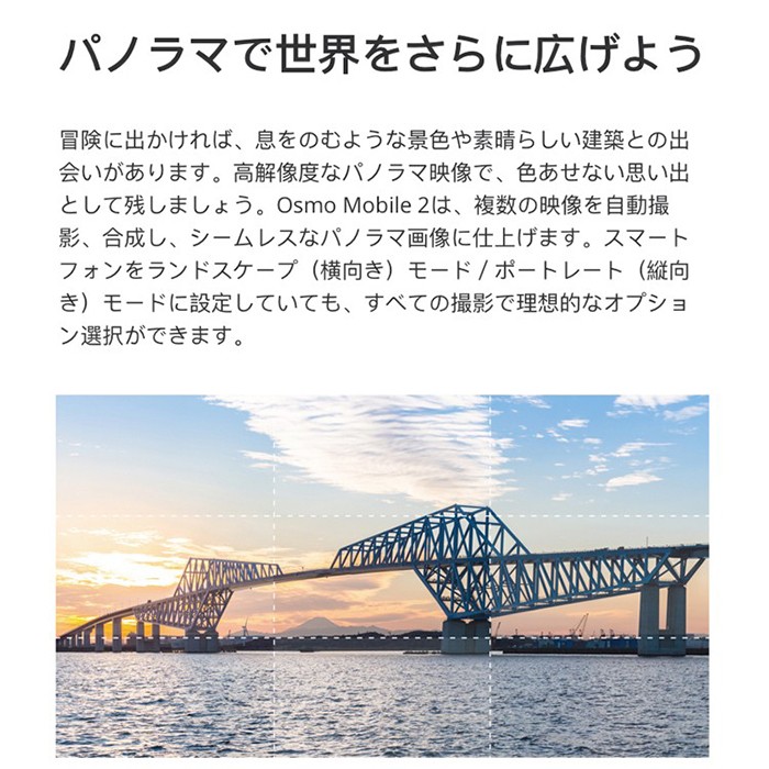 DJI Osmo Mobile 2 オスモモバイル2 スタビライザー 3軸ジンバル スマホ iphone ビデオ カメラ 手ブレ補正 DJI GO PRO パノラマ アクション 国内正規品

