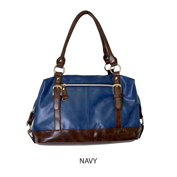 バイカラーボストンバッグ 2WAYショルダーバッグ バイカラー レザー ハンドバッグ 斜めがけ 合成皮革 ボストンバッグ 鞄 送料無料